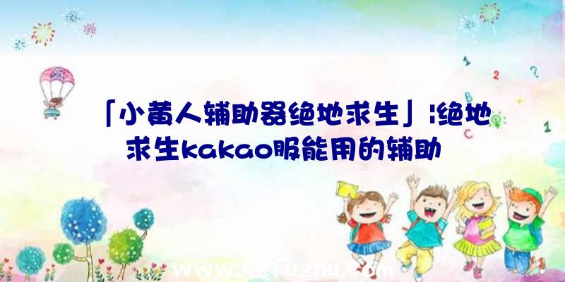 「小黄人辅助器绝地求生」|绝地求生kakao服能用的辅助